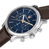 Maserati Epoca Chronograph Blue Dial Brown Leather Strap Watch For Men - R8871618014 Buy Now By Maserati