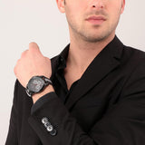 Maserati Royale 44mm Black Dial Stainless Steel Fiber Strap Watch For Men - R8871637002 Buy Now By Maserati