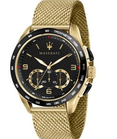 Maserati Traguardo 45mm Quartz Gold Black Dial Watch For Men - R8873612010 Buy Now By Maserati
