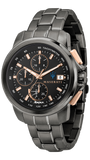 Maserati Successo Solar Black Dial Grey Steel Strap Watch For Men - R8873645001 Buy Now By Maserati