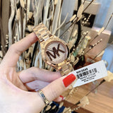 Michael Kors Slim Runway Rose Gold Dial Rose Gold Steel Strap Watch for Women - MK3549 Buy Now By Michael Kors