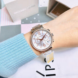 Michael Kors Sofie Chronograph Quartz White Dial Two Tone Steel Strap Watch For Women - MK6558 Buy Now By Michael Kors