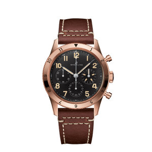 Breitling Avi 1953 Edition Black Dial Brown Leather Strap Watch for Men - RB0920131B1X1 Buy Now By Breitling