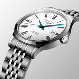 Longines Record Automatic Stainless Steel 40mm Watch for Men - L2.821.4.11.6 Buy Now By Longines
