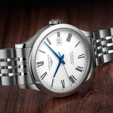 Longines Record Automatic Stainless Steel 40mm Watch for Men - L2.821.4.11.6 Buy Now By Longines