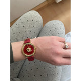 Versace Palazzo Empire Red Dial Red Leather Strap Watch for Women - VCO120017 Buy Now By Versace