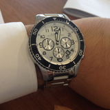 Marc Jacobs Rock Chronograph White Dial Silver Steel Strap Watch for Men - MBM5027 Buy Now By Marc Jacobs