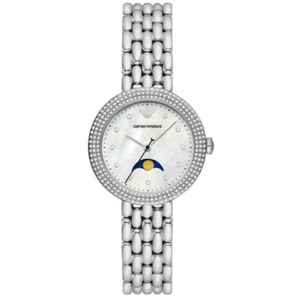 Emporio Armani Rosa Quartz Mother of Pearl Dial Silver Steel Strap Watch For Women - AR11461 Buy Now By Emporio Armani