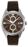 Emporio Armani Claudio Chronograph Brown Dial Brown Leather Strap Watch For Men - AR11482 Buy Now By Emporio Armani