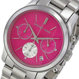 Michael Kors Runway Chronograph Pink Dial Silver Steel Strap Watch for Women - MK6160 Buy Now By Michael Kors