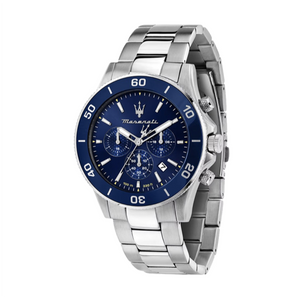 Maserati Competizione Chronograph Blue Dial Silver Steel Strap Watch For Men - R8873600002 Buy Now By Maserati