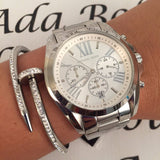 Michael Kors Bradshaw Silver Dial Silver Steel Strap Watch for Men - MK5535 Buy Now By Michael Kors