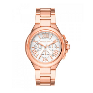 Michael Kors Camille Chronograph White Dial Rose Gold Steel Strap Watch For Women - MK7271 Buy Now By Michael Kors