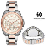Michael Kors Brecken Chronograph White Dial Two Tone Steel Strap Watch For Women - MK6368 Buy Now By Michael Kors