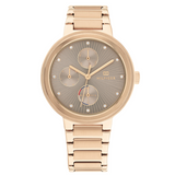 Tommy Hilfiger Joy Chronograph Gold Dial Gold Steel Strap Watch For Women - 1782533 Buy Now By Tommy Hilfiger