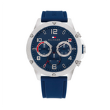 Tommy Hilfiger Blaze Chronograph Blue Dial Blue Rubber Strap Watch For Men - 1792027 Buy Now By Tommy Hilfiger