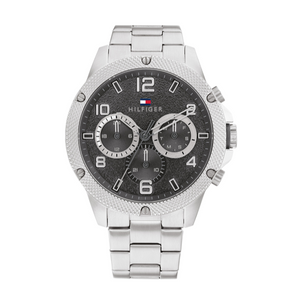 Tommy Hilfiger Blaze Chronograph Black Dial Silver Steel Strap Watch For Men - 1792029 Buy Now By Tommy Hilfiger