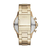 Fossil Townsman Chronograph White Dial Gold Steel Strap Watch for Men - FS5348 Buy Now By Fossil