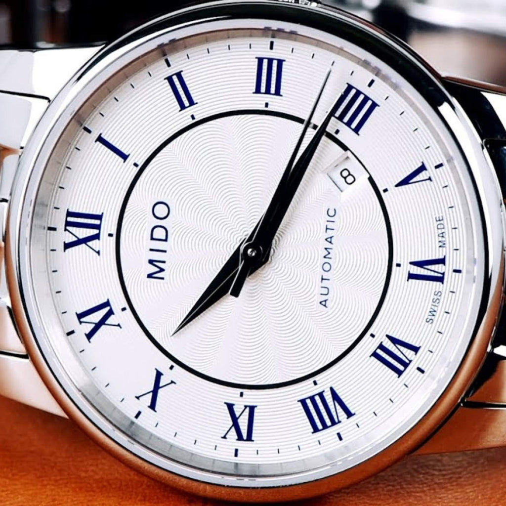 Mido Baroncelli III Automatic Silver Dial Silver Steel Strap Watch For Men - M8600.4.21.1 Buy Now By Mido