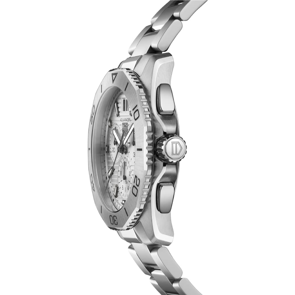 Tag Heuer Aquaracer Professional 200 Date White Dial Silver Steel Strap Watch for Men - CBP1111.BA0627 Buy Now By Tag Heuer