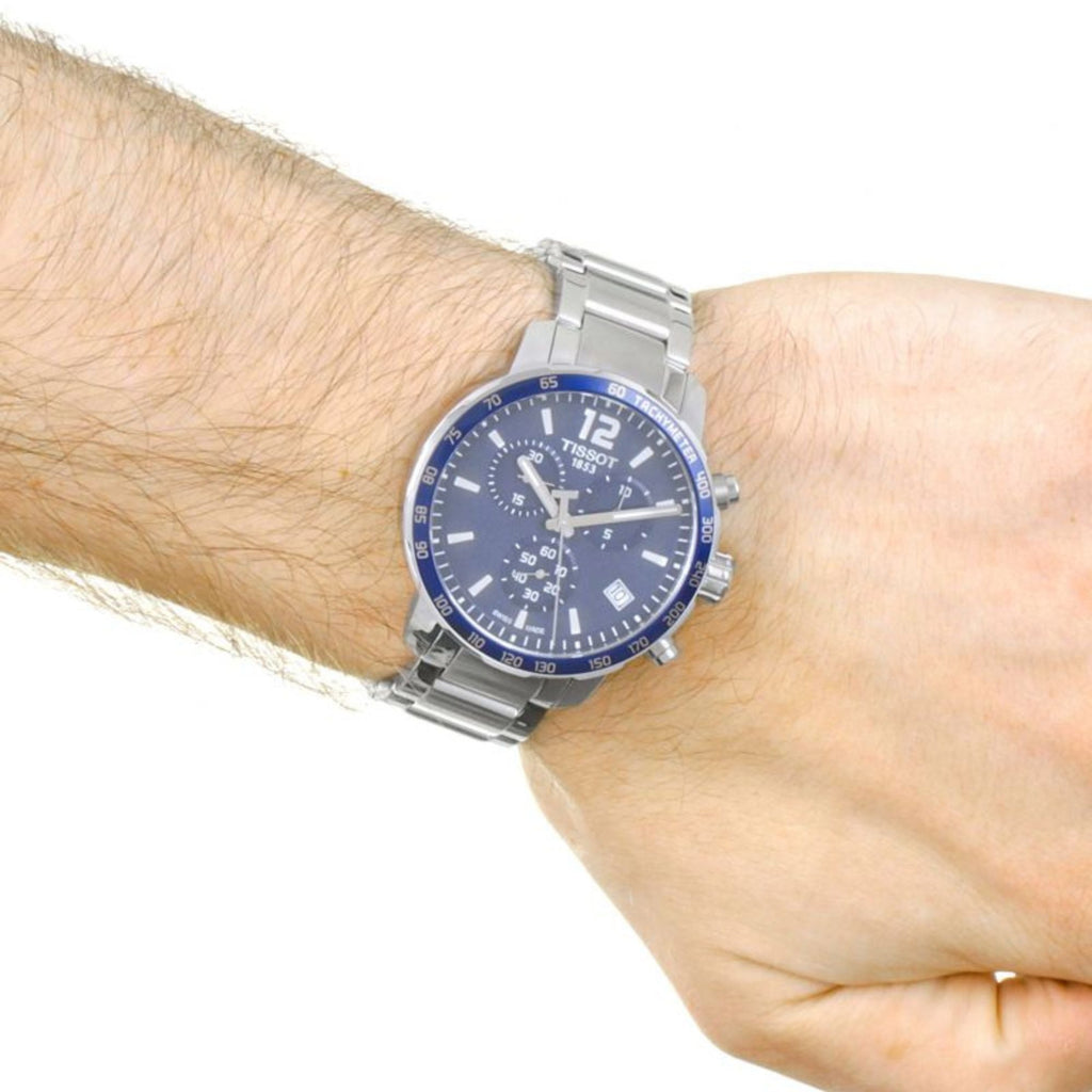 Tissot Quickster Chronograph Blue Dial Watch For Men - T095.417.11.047.00 Buy Now By Tissot