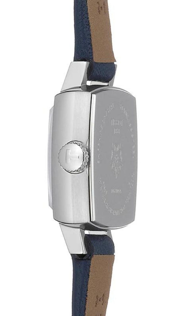 Tissot Lovely Square Silver Dial Blue Leather Strap Watch For Women - T058.109.16.031.00 Buy Now By Tissot