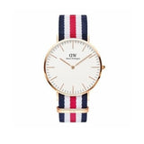 Daniel Wellington Classic Canterbury White Dial Two Tone Nylon Strap Watch For Men - DW00100002 Buy Now By Daniel Wellington