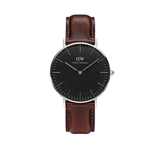 Daniel Wellington Classic Bristol Black Dial Brown Leather Strap Watch For Men - DW00100143 Buy Now By Daniel Wellington