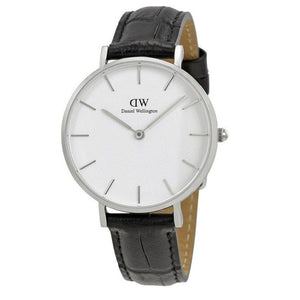 Daniel Wellington Classic Petite Reading White Dial Black Leather Strap Watch For Women - DW00100185 Buy Now By Daniel Wellington