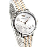 Emporio Armani Silver Sunray Dial Two Tone Steel Strap Watch For Women - AR11113 Buy Now By Emporio Armani