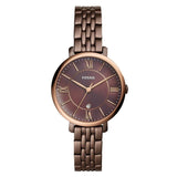 Fossil Jacqueline Brown Dial Brown Steel Strap Watch for Women - ES4275 Buy Now By Fossil