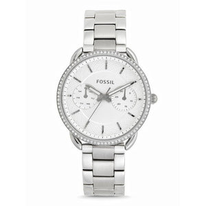 Fossil Tailor White Dial Silver Steel Strap Watch for Women - ES4262 Buy Now By Fossil