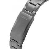 Fossil Bronson Chronograph Black Dial Grey Steel Strap Watch for Men - FS5852 Buy Now By Fossil