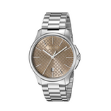 Gucci G Timeless Quartz Brown Dial Silver Steel Strap Watch for Men - YA126317 Buy Now By Gucci