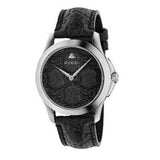 Gucci G Timeless Quartz Black Dial Black Leather Strap Watch For Men - YA1264031 Buy Now By Gucci