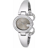 Gucci Guccissima Quartz Diamonds Brown Dial Silver Steel Strap Watch For Women - YA134503 Buy Now By Gucci