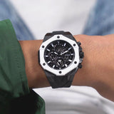 Guess Formula Chronograph Black Dial Black Silicone Strap Watch For Men - GW0579G1 Buy Now By Guess