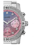 Guess Confetti Multicolored Dial Silver Steel Strap Watch For Women - W0774L1 Buy Now By Guess