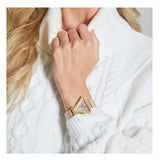 Guess Fame Crystals Gold Dial Gold Steel Strap Watch For Women - GW0644L2 Buy Now By Guess