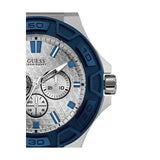Guess Force White Dial Blue Rubber Strap Watch For Men - W0674G4 Buy Now By Guess