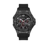 Guess Genesis Quartz Black Dial Black Silicone Strap Watch For Men - W1254G2 Buy Now By Guess