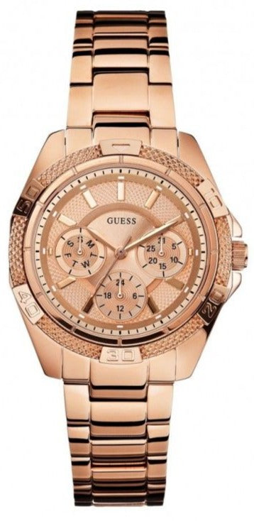 Guess Phantom Mini Rose Gold Dial Rose Gold Steel Strap Watch for Women - W0235L3 Buy Now By Guess