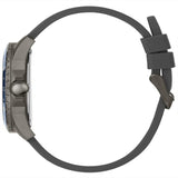 Guess Odyssey Blue Dial Grey Rubber Strap Watch For Men - W1108G6 Buy Now By Guess