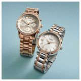 Guess Mini Surprise Analog Silver Dial Rose Gold Steel Strap Watch For Women - W0623L2 Buy Now By Guess