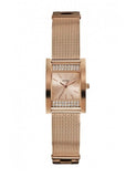 Guess Nouveau Diamonds Rose Gold Dial Rose Gold Mesh Bracelet Watch for Women - W0127L3 Buy Now By Guess