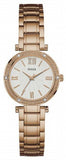 Guess Park Ave White Dial Rose Gold Steel Strap Watch for Women - W0767L3 Buy Now By Guess