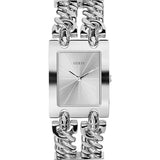 Guess Mod Heavy Metal Silver Dial Silver Steel Strap Watch For Women - W1117L1 Buy Now By Guess