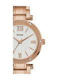 Guess Park Ave White Dial Rose Gold Steel Strap Watch for Women - W0767L3 Buy Now By Guess