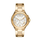 Michael Kors Camille Chronograph White Dial Gold Steel Strap Watch For Women - MK7270 Buy Now By Michael Kors
