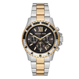 Michael Kors Everest Chronograph Black Dial Two Tone Steel Strap Watch For Women - MK7209 Buy Now By Michael Kors